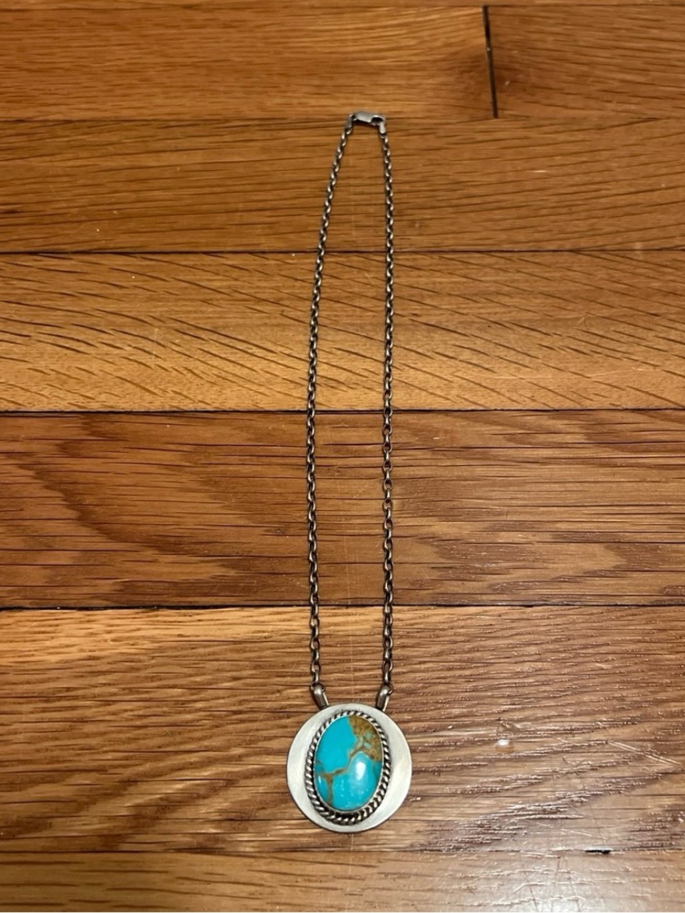 Kingman Turquoise & Sterling Silver Necklace